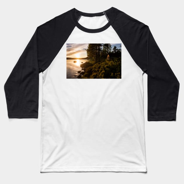 A Cabin in the Sun Baseball T-Shirt by krepsher